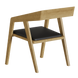 Krzesło z litego dębu WoodMost z miękkim siedziskiem 0002-KR