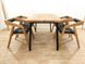 Zestaw do jadalni Stół dębowy 120x60 + 4 krzesła WoodMost dębowe, dąb naturalny 00014-ST