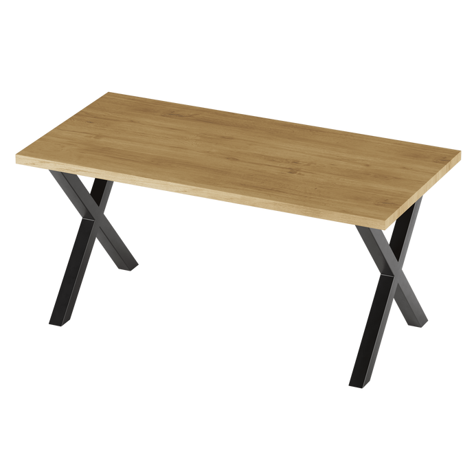 WoodMost oak kitchen and dining table 120x60, natural oak tabletop 0004/2-ST