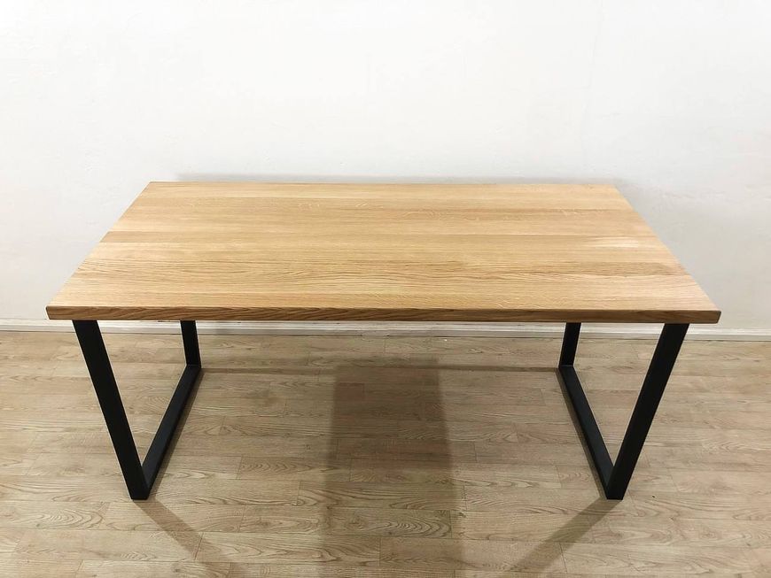 Стол кухонный, обеденный из дуба WoodMost 120x60, столешница натуральный дуб 0002-ST