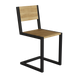 Крісло дубове loft WoodMost з металевим каркасом 0001-KR