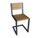 Крісло дубове loft WoodMost з металевим каркасом 0001-KR