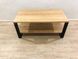 WoodMost oak coffee table 100x50, natural oak tabletop 00010/2-ST
