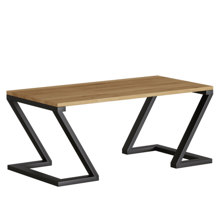 WoodMost oak coffee table 100x50, natural oak tabletop 00011/2-ST