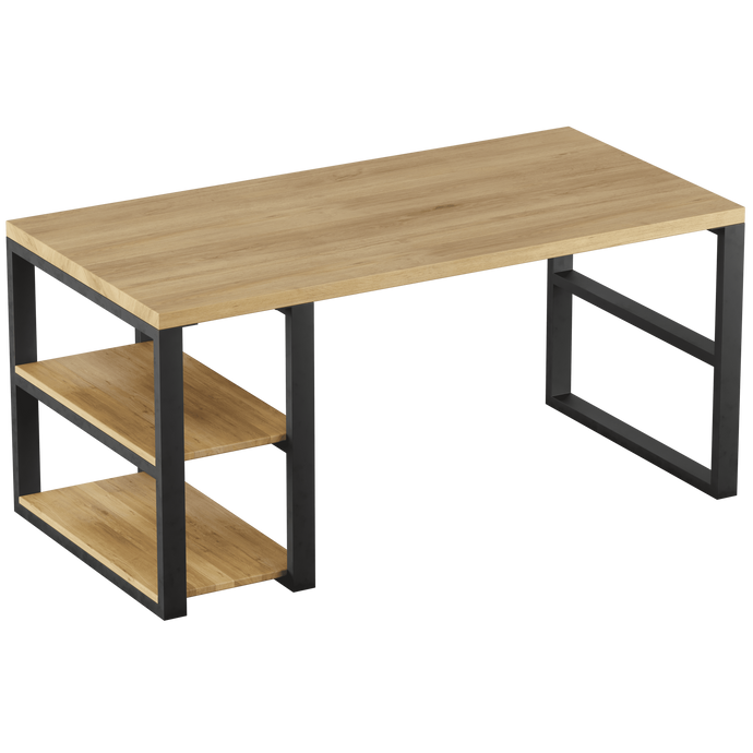 Комп'ютерний дерев'яний стіл з дуба WoodMost 120x60, натуральний дуб 00022/-ST