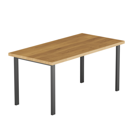 Стол кухонный, обеденный из дуба WoodMost 120x60, столешница натуральный дуб 0001/6-ST