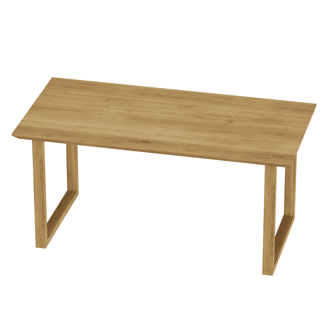 Дерев'яний стіл кухонний, обідній з дуба WoodMost 120x60, натуральний дуб 00024/-ST