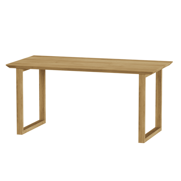Дерев'яний стіл кухонний, обідній з дуба WoodMost 120x60, натуральний дуб 00024/-ST