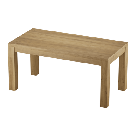 Wooden kitchen and dining table made of oak WoodMost 120x60, natural oak 00019/-ST