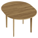 Дерев'яний, круглий, розкладний кухонний стіл з дуба WoodMost Ø 80 + 30, натуральний дуб 00018/-ST