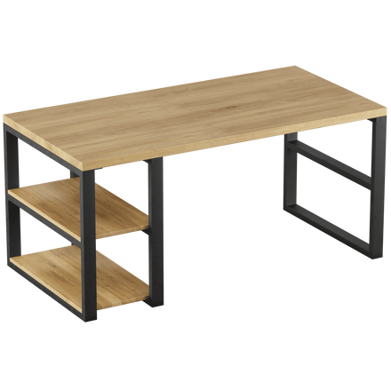 Компьютерный деревянный стол из дуба WoodMost 120x60, натуральный дуб 00022/-ST
